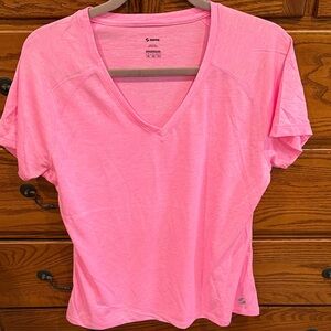 Soffe Women's Bright Pink Short Sleeve Tee